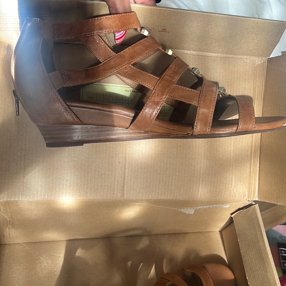 Soft gladiator wedge sandal